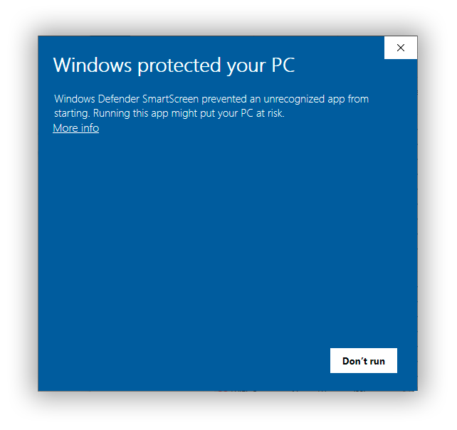 Windows SmartScreen Alert | SecureW2